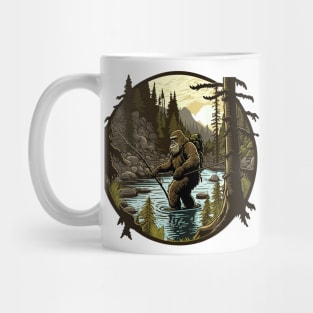 Big foot fishing Mug